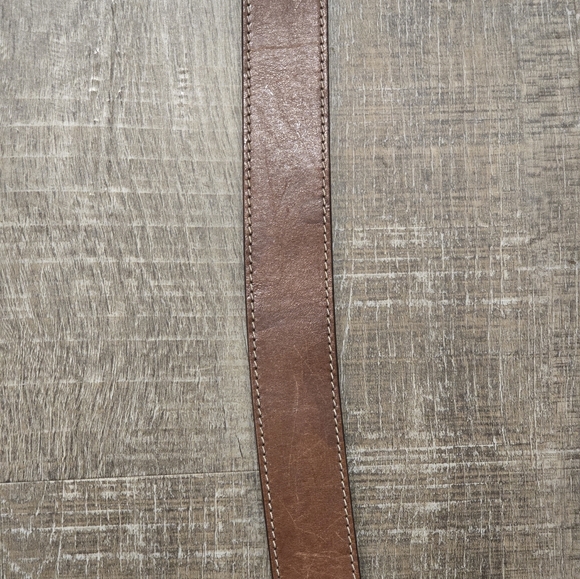 Lauren Ralph Lauren Womens Brown Leather Belt, Large - Picture 3 of 15